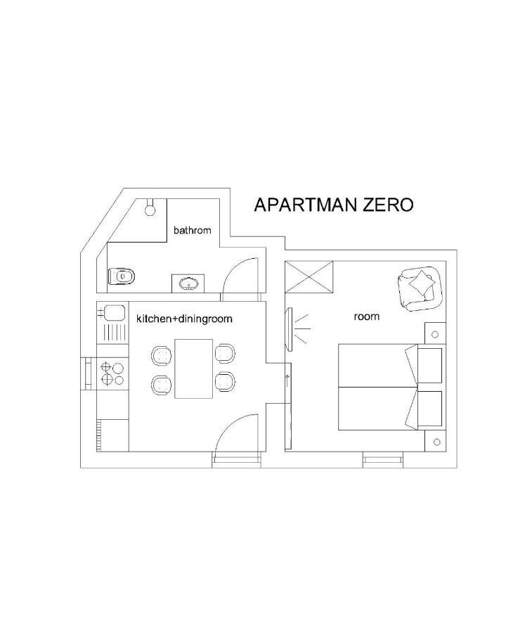 Apartmán Apartman Zero Dugi Rat Exteriér fotografie